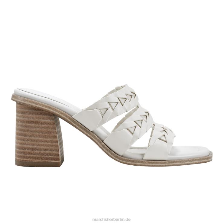 de Marc Fisher Frauen Melita-Sandale mit Blockabsatz Elfenbein 868L8487