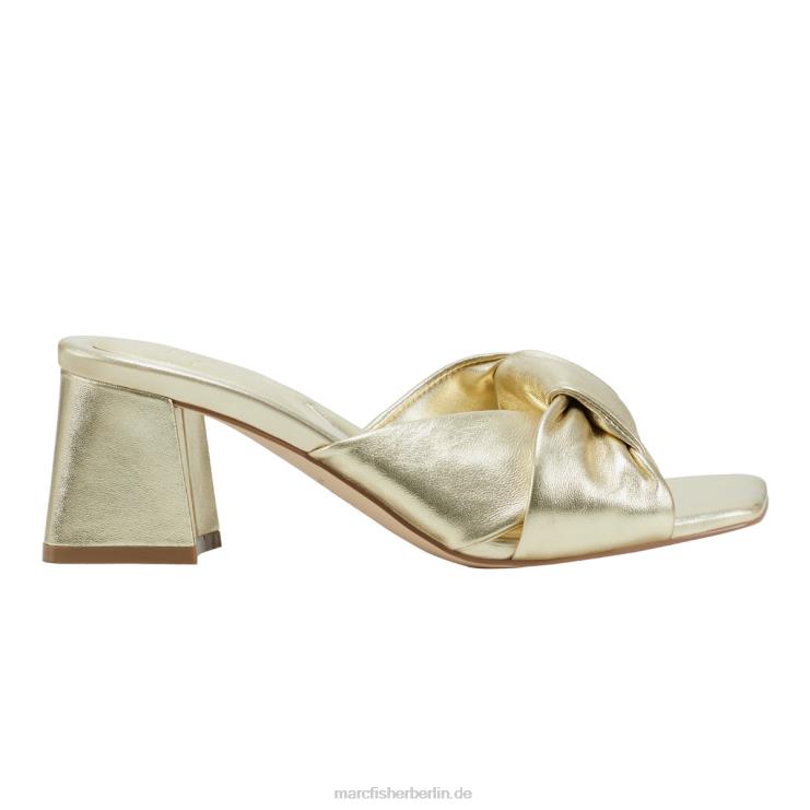 de Marc Fisher Frauen Sandale „Calia“ mit Blockabsatz Gold 868L8466