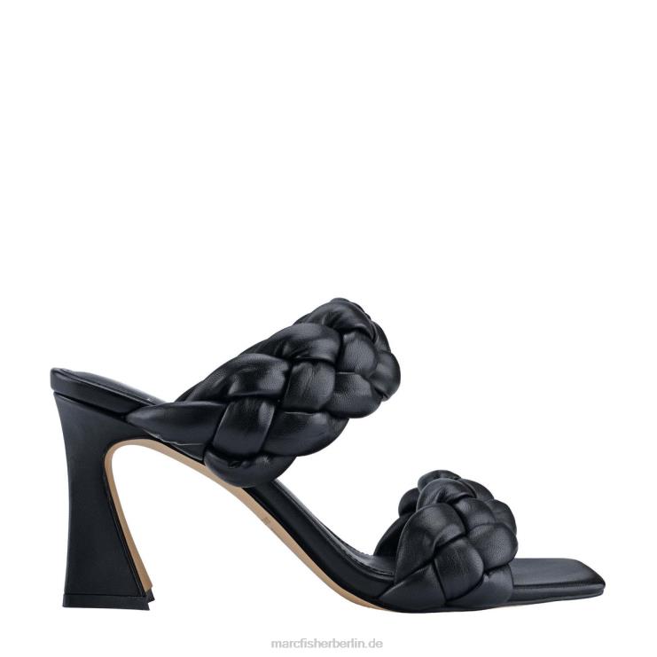 de Marc Fisher Frauen Sandale mit Hammy-Absatz schwarzes Leder 868L8530