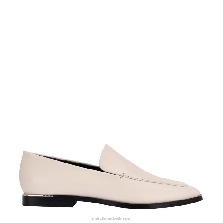 de Marc Fisher Frauen Hemmy-Loafer schickes cremefarbenes Leder 868L8439