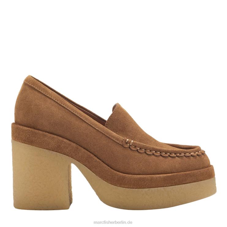 de Marc Fisher Frauen Lina-Loafer mit Absatz braunes Wildleder 868L8433