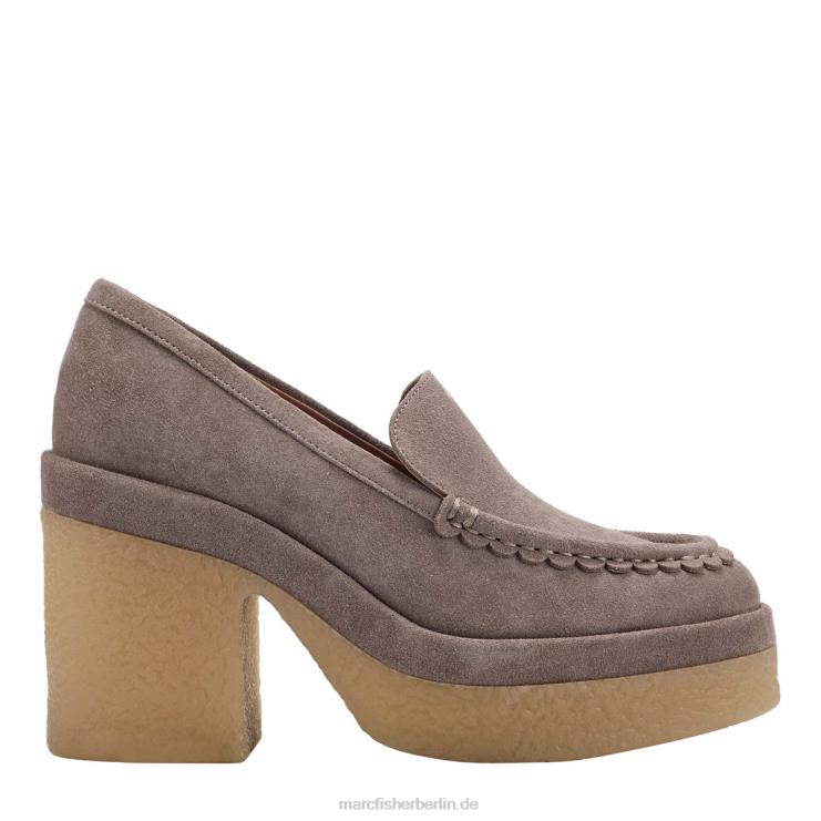 de Marc Fisher Frauen Lina-Loafer mit Absatz mittleres natürliches Wildleder 868L8432