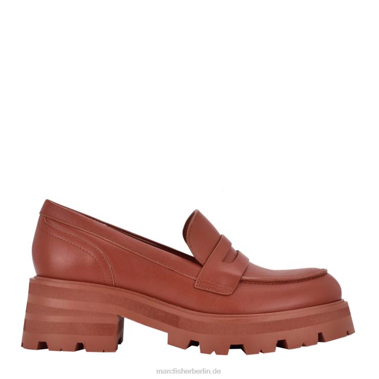 de Marc Fisher Frauen Loafer mit Latika-Stollensohle braunes Leder 868L8442