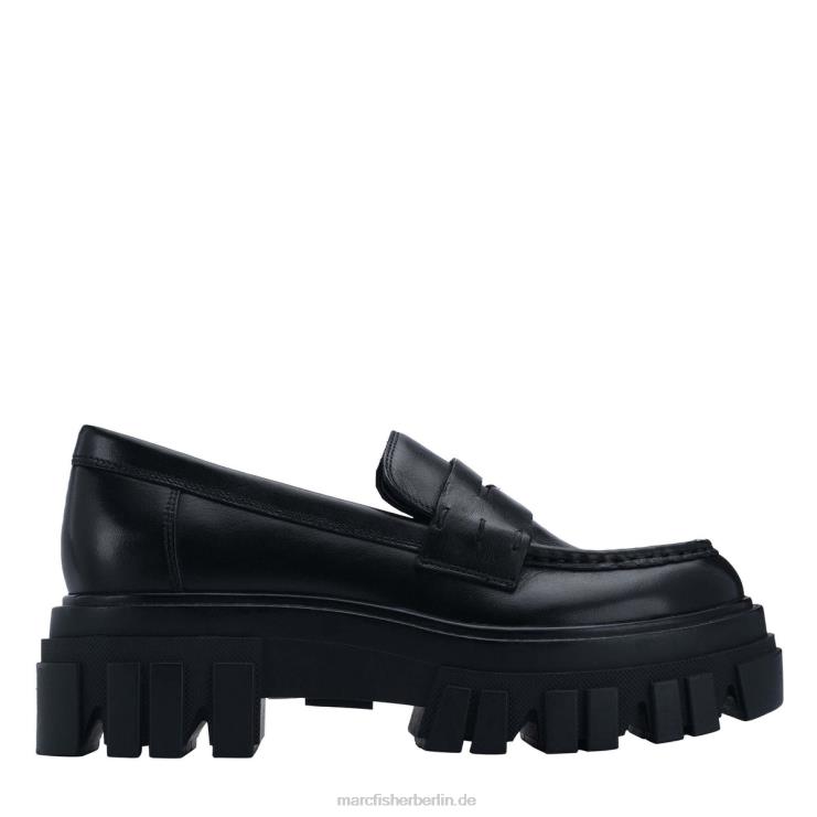 de Marc Fisher Frauen Morris Lugsole-Loafer schwarzes Leder 868L8449