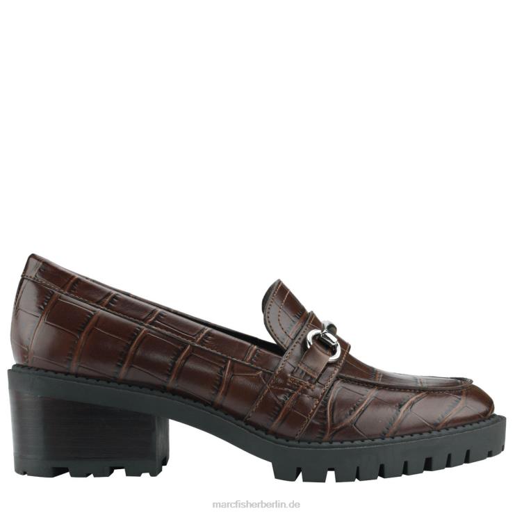 de Marc Fisher Frauen Tanzloafer mit Absatz dunkles Naturkroko 868L8443