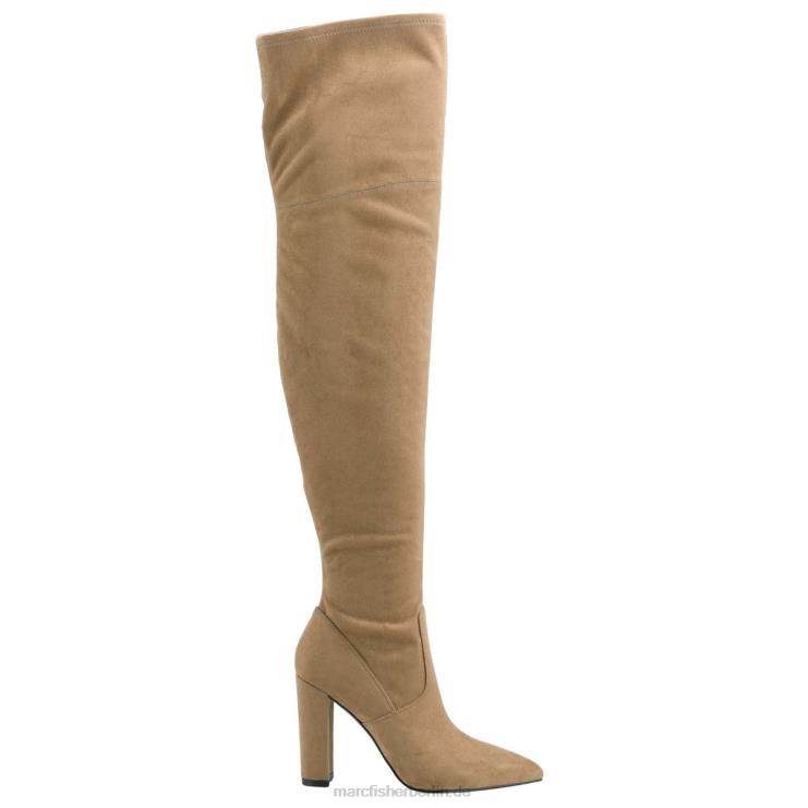 de Marc Fisher Frauen Garalyn Overknee-Stiefel mittleres natürliches Wildleder 868L8153