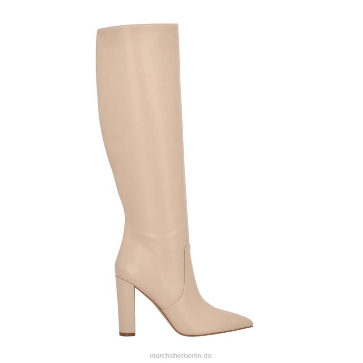 de Marc Fisher Frauen Giancarlo-Stiefel mit Absatz beiges Leder 868L8166