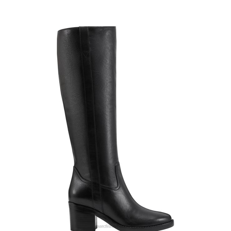 de Marc Fisher Frauen Hydria-Stiefel mit Blockabsatz Schwarz 868L8136