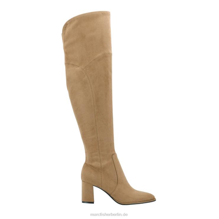 de Marc Fisher Frauen Luley Overknee-Stiefel cognacfarbenes Wildleder 868L8173