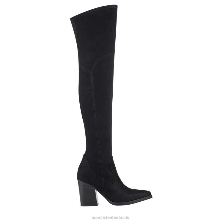 de Marc Fisher Frauen Meyana Overknee-Stiefel schwarzes Wildleder 868L8188
