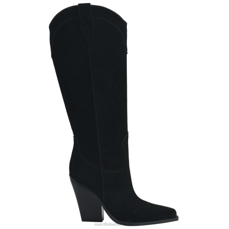 de Marc Fisher Frauen Nalita Westernstiefel schwarzes Wildleder 868L8143