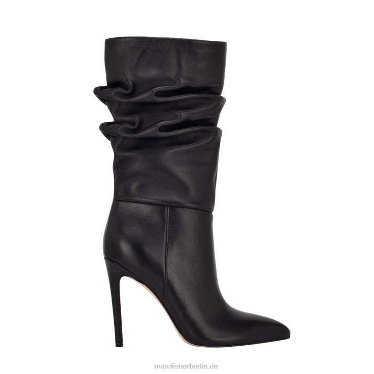 de Marc Fisher Frauen Romy-Stiefel mit Absatz schwarzes Leder 868L8176