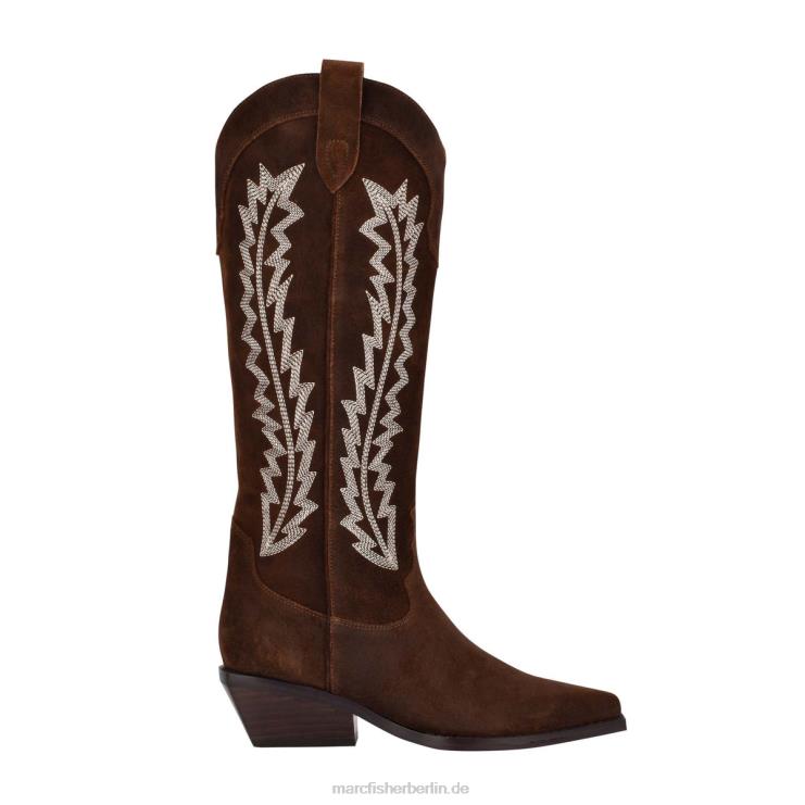 de Marc Fisher Frauen Roselle Westernstiefel braunes Wildleder 868L8182