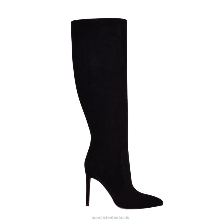 de Marc Fisher Frauen Rumina-Stiefel mit Absatz schwarzes Wildleder 868L8154