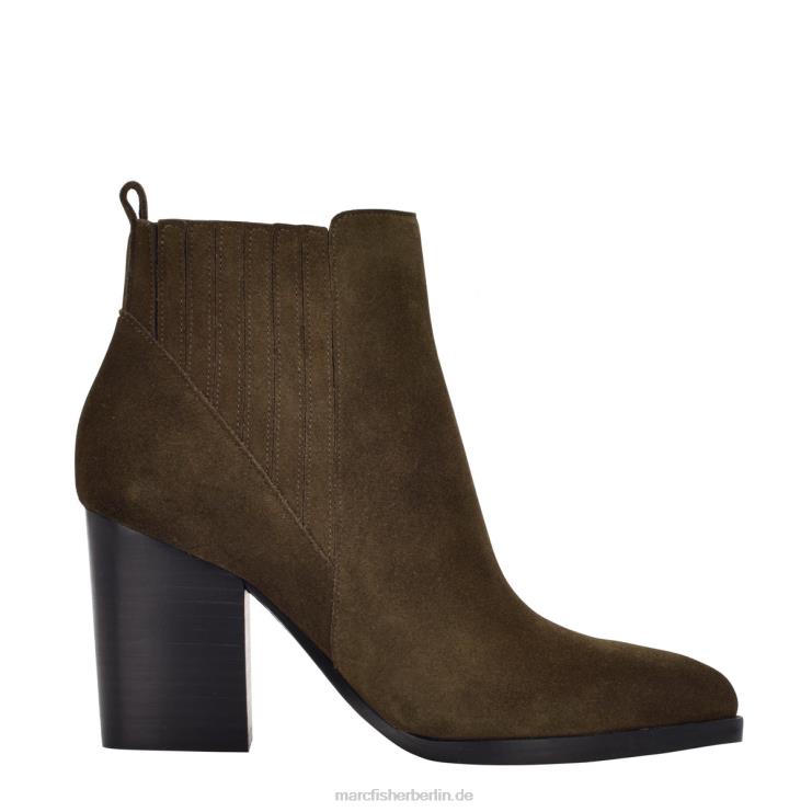 de Marc Fisher Frauen Alva-Stiefel mit spitzer Zehenpartie olivfarbenes Wildleder 868L874