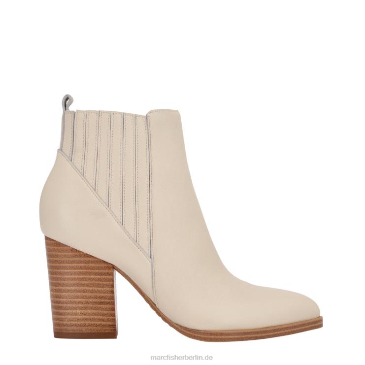 de Marc Fisher Frauen Alva-Stiefel mit spitzer Zehenpartie schickes cremefarbenes Leder 868L81