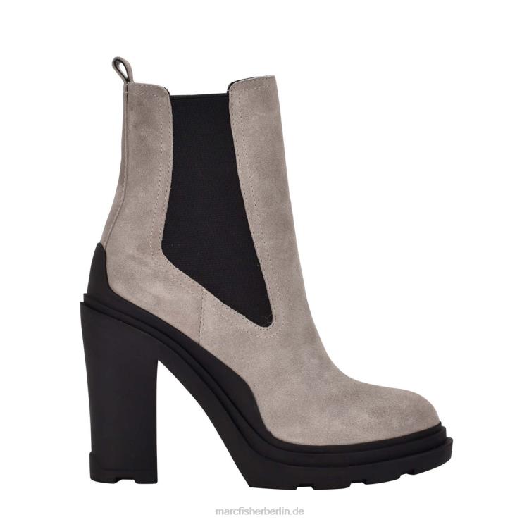 de Marc Fisher Frauen Chelsea-Bootie mit Ramio-Absatz hellgraues Wildleder 868L884