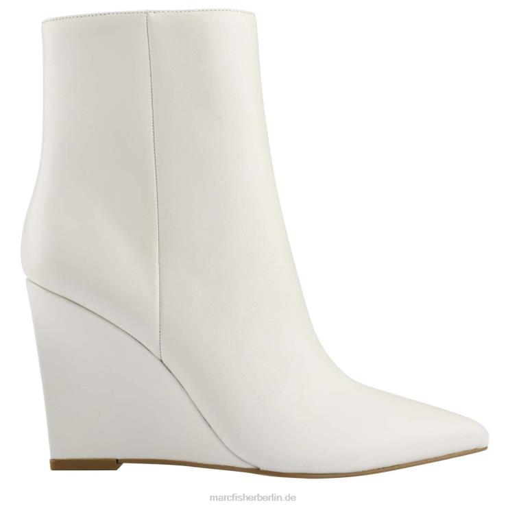 de Marc Fisher Frauen Dayna Keilstiefelette schickes cremefarbenes Leder 868L842
