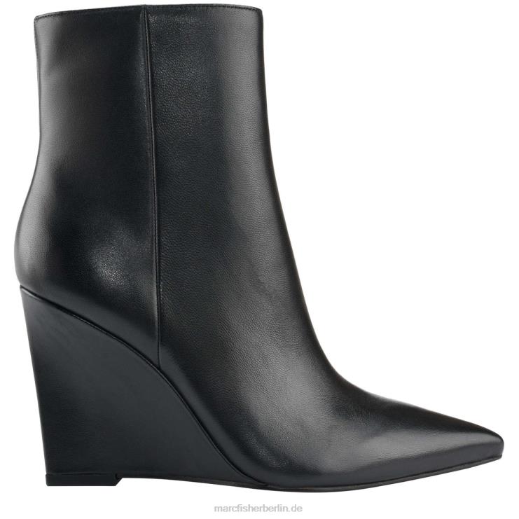de Marc Fisher Frauen Dayna Keilstiefelette schwarzes Leder 868L881