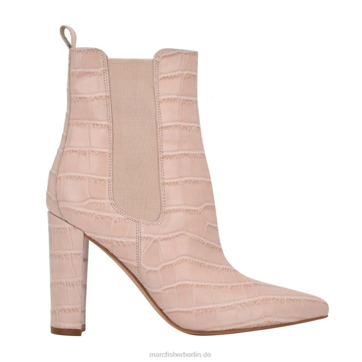 de Marc Fisher Frauen Garliss Chelsea-Stiefel mit Absatz helles natürliches Krokoleder 868L885