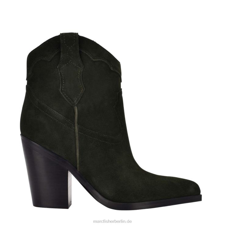 de Marc Fisher Frauen Gona Western Bootie dunkelgrünes Wildleder 868L8107