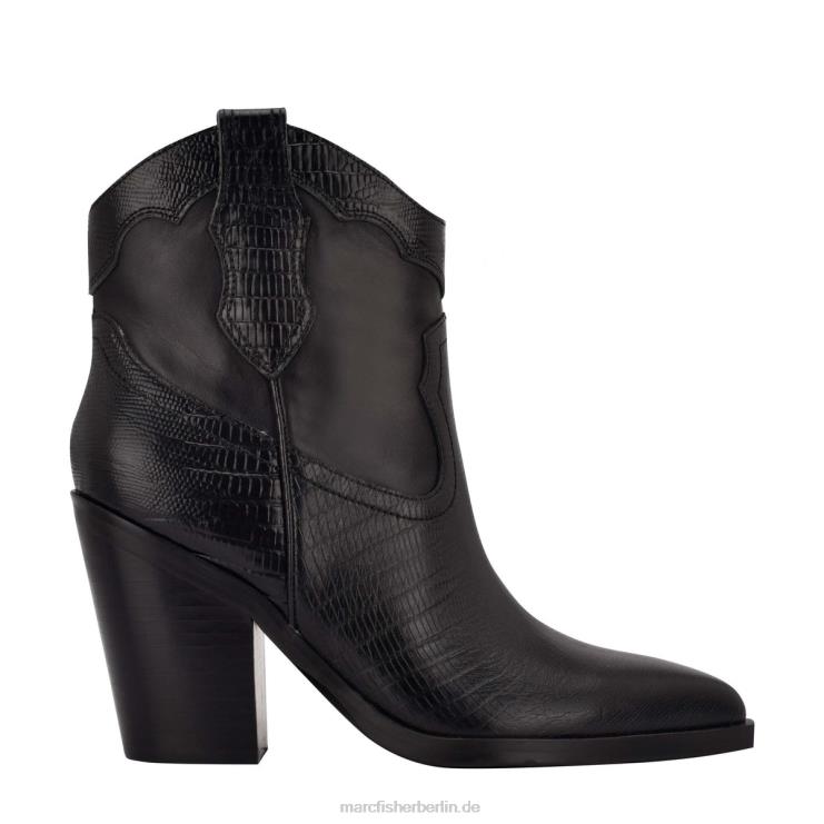de Marc Fisher Frauen Gona Western Bootie schwarzes Leder 868L8123