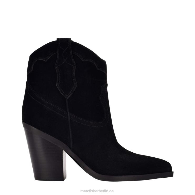de Marc Fisher Frauen Gona Western Bootie schwarzes Wildleder 868L8109