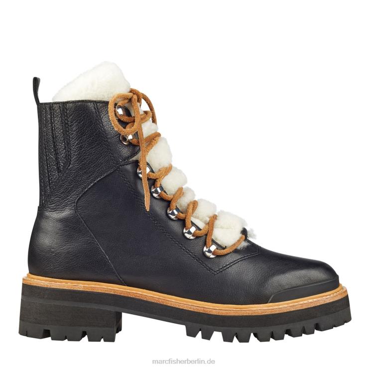 de Marc Fisher Frauen Izzie Lugsole-Stiefelette schwarzes Leder 868L8139