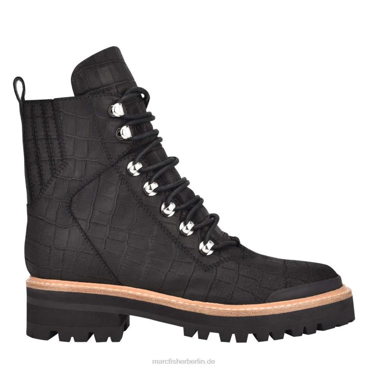 de Marc Fisher Frauen Izzie Lugsole-Stiefelette schwarzes Wildleder multi 868L8146