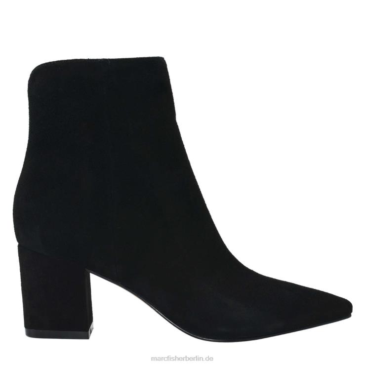 de Marc Fisher Frauen Jina-Stiefel mit Absatz schwarzes Wildleder 868L8100