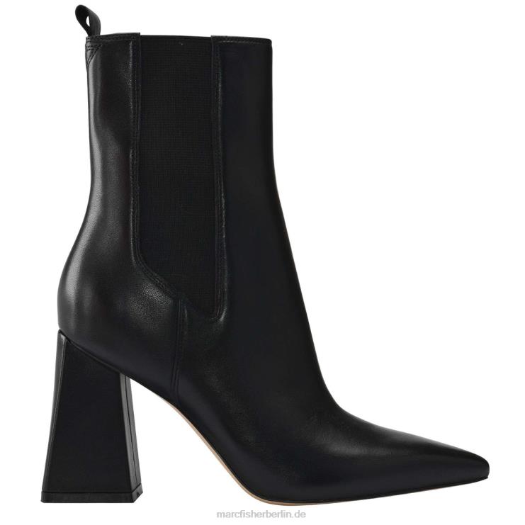 de Marc Fisher Frauen Kylynn Chelsea-Stiefel mit Absatz schwarzes Leder 868L8102