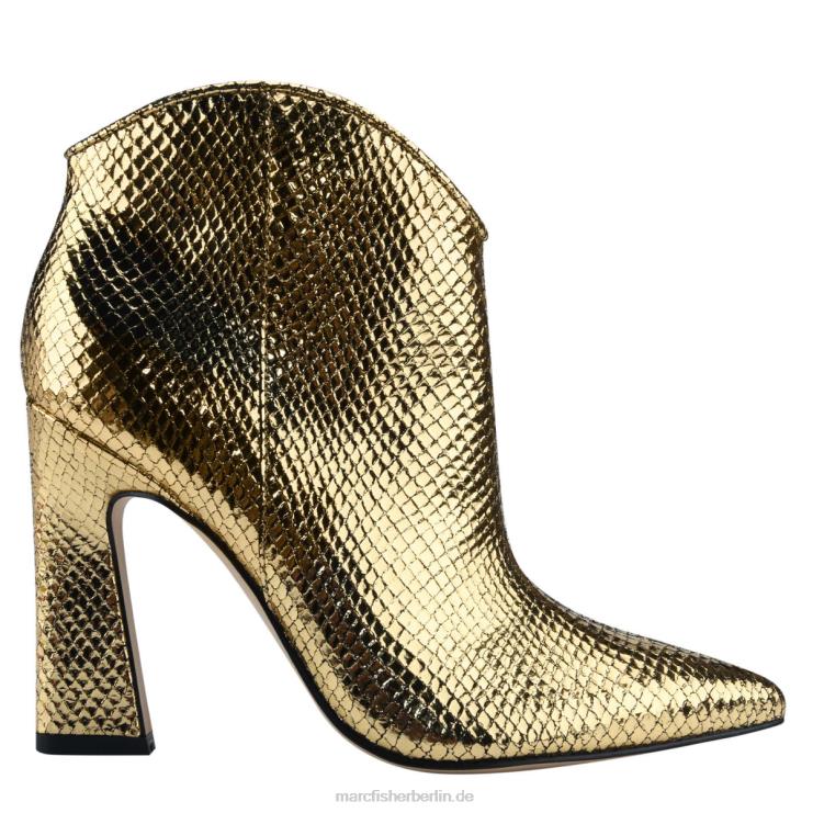 de Marc Fisher Frauen Masina-Stiefeletten goldenes Schlangen-Wildleder 868L819