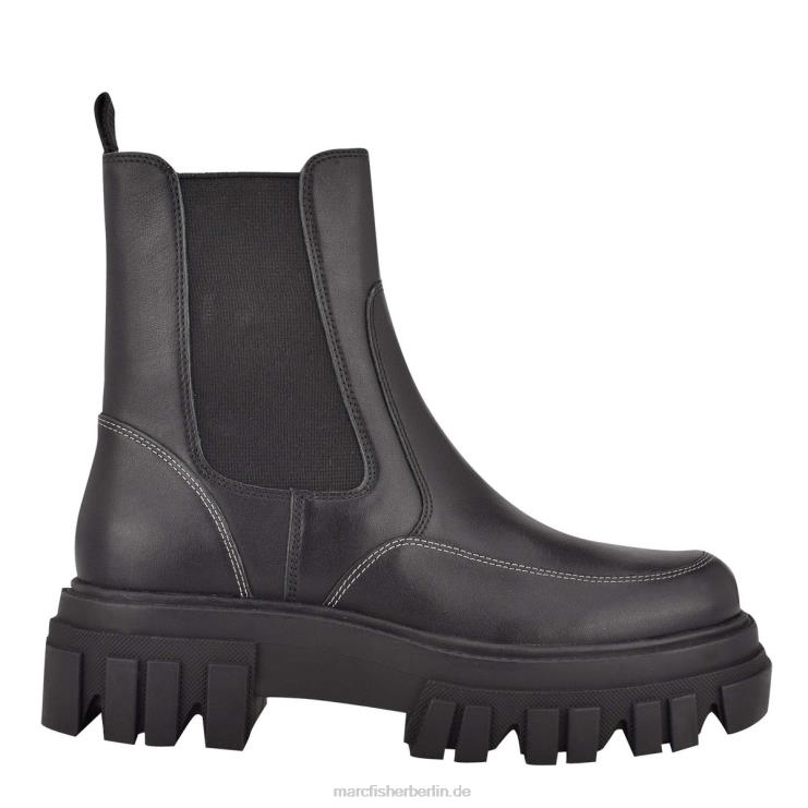 de Marc Fisher Frauen Morgan Lugsole-Stiefeletten schwarzes Leder 868L811