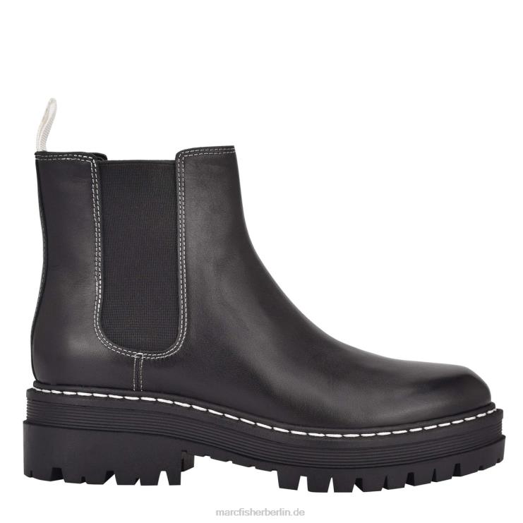 de Marc Fisher Frauen Pirro Chelsea Lugsole Stiefeletten schwarzes Leder 868L877