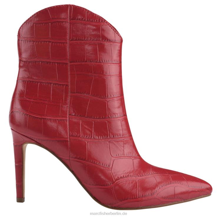 de Marc Fisher Frauen Revati-Stiefel mit Absatz rotes Kroko 868L876