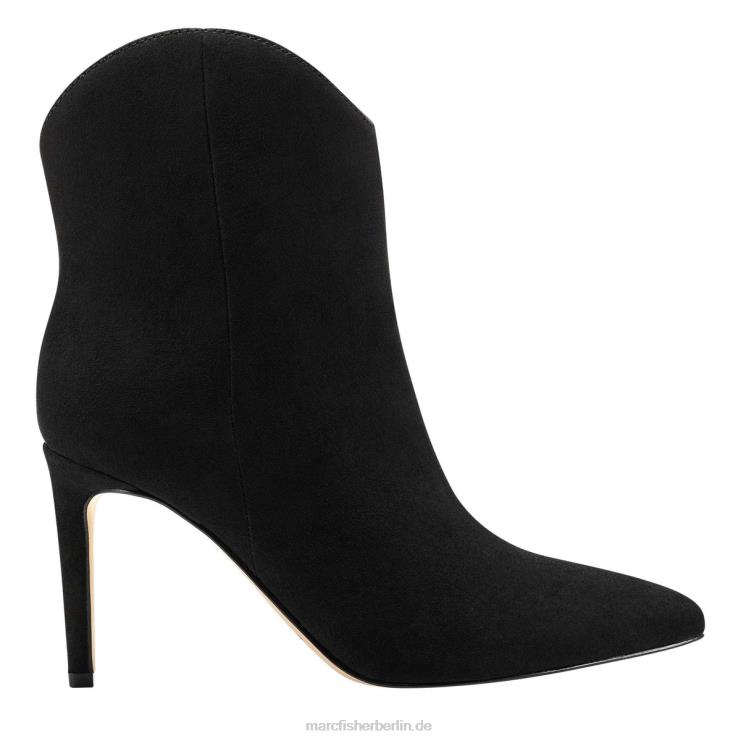 de Marc Fisher Frauen Revati-Stiefel mit Absatz schwarzes Wildleder 868L882
