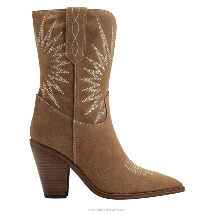 de Marc Fisher Frauen Rogers Westernstiefelette dunkles natürliches Wildleder 868L851