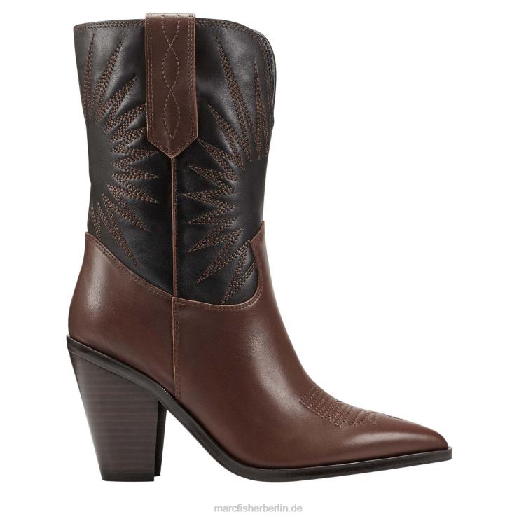 de Marc Fisher Frauen Rogers Westernstiefelette mittelbraunes Leder 868L827