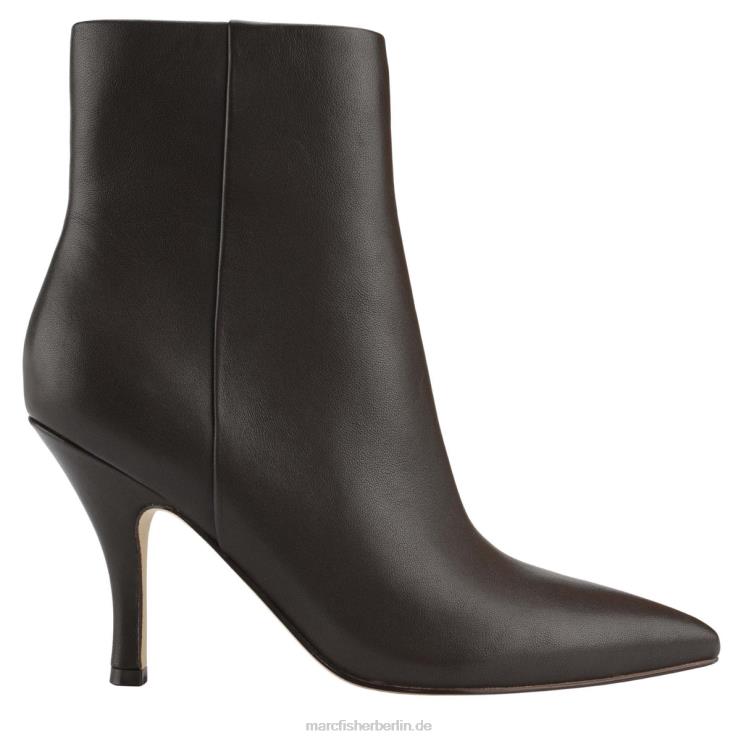 de Marc Fisher Frauen Stiefel mit Fergus-Absatz dunkelbraunes Leder 868L892