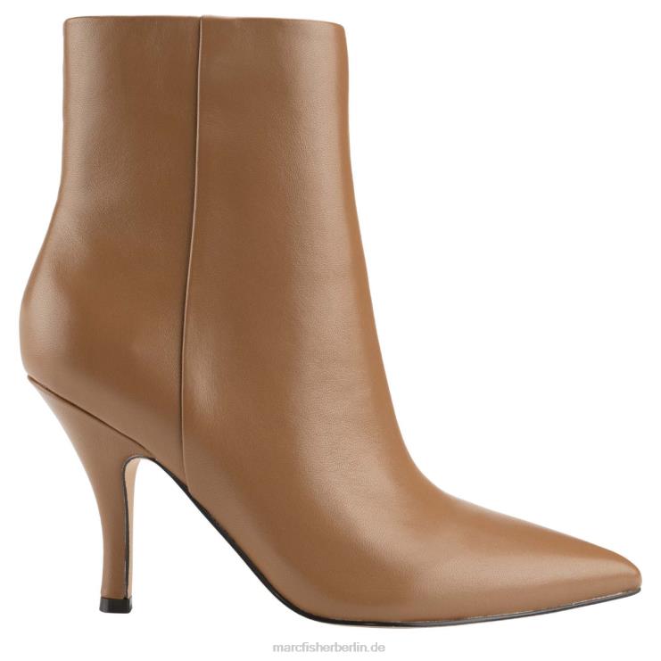 de Marc Fisher Frauen Stiefel mit Fergus-Absatz dunkles Naturleder 868L886
