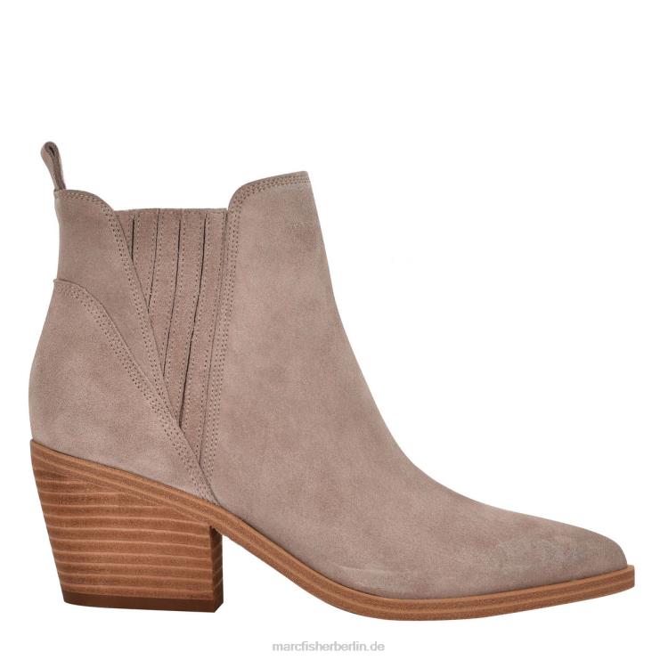 de Marc Fisher Frauen Teona Chelsea-Stiefel mit spitzer Zehenpartie Taupefarbenes Wildleder 868L864