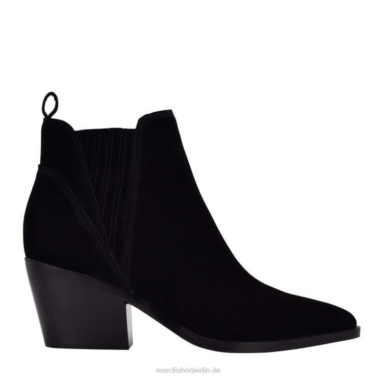 de Marc Fisher Frauen Teona Chelsea-Stiefel mit spitzer Zehenpartie schwarzes Wildleder 868L8113