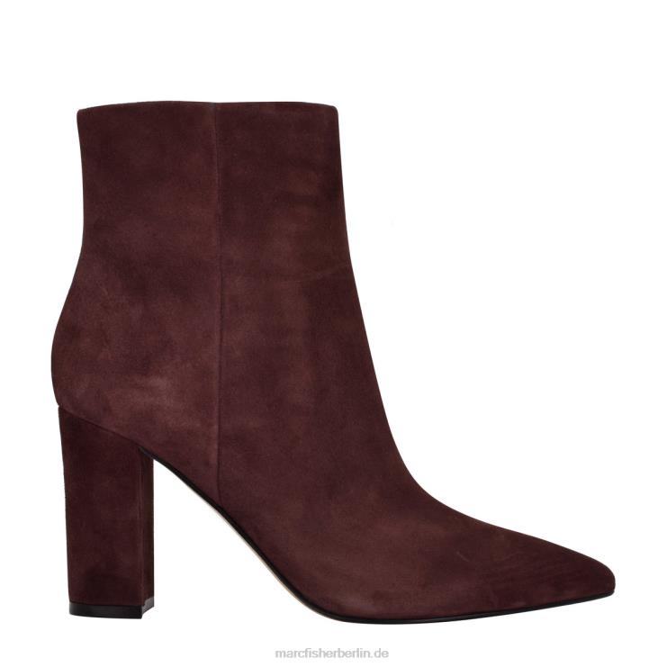 de Marc Fisher Frauen Ulani-Stiefel mit Absatz dunkles weinrotes Wildleder 868L8129