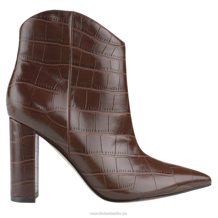 de Marc Fisher Frauen Western-Stiefel von Lezari mit Absatz braunes Kroko 868L854