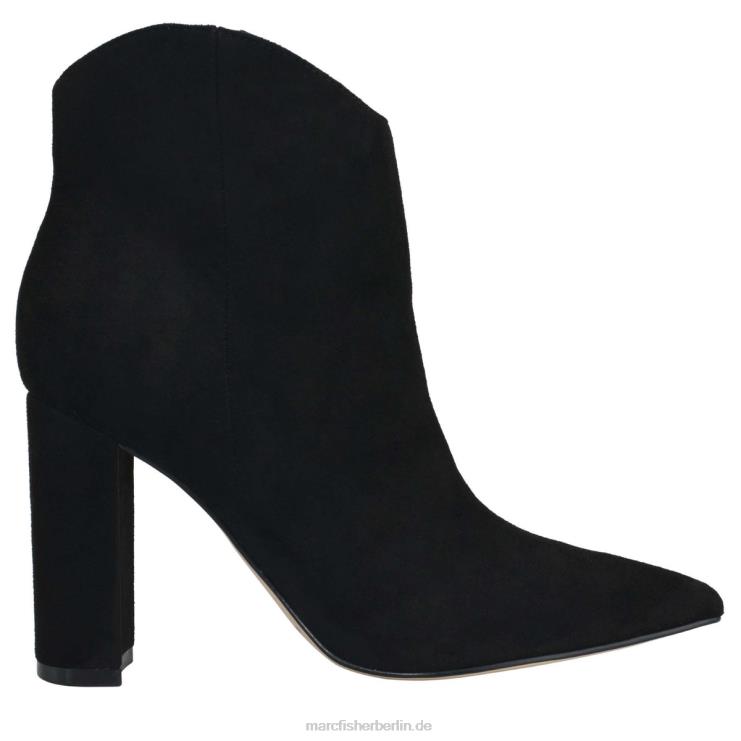 de Marc Fisher Frauen Western-Stiefel von Lezari mit Absatz schwarzes Wildleder 868L863