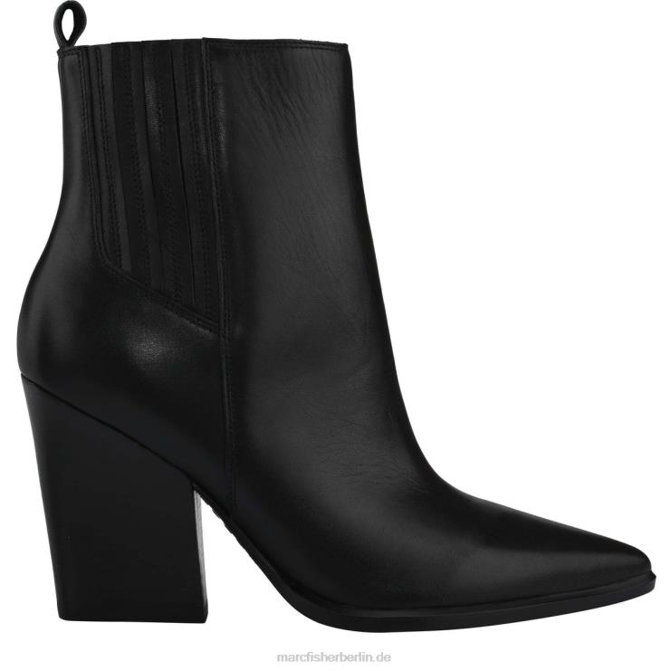 de Marc Fisher Frauen Westernstiefelette mit Mariel-Absatz schwarzes Leder 868L856