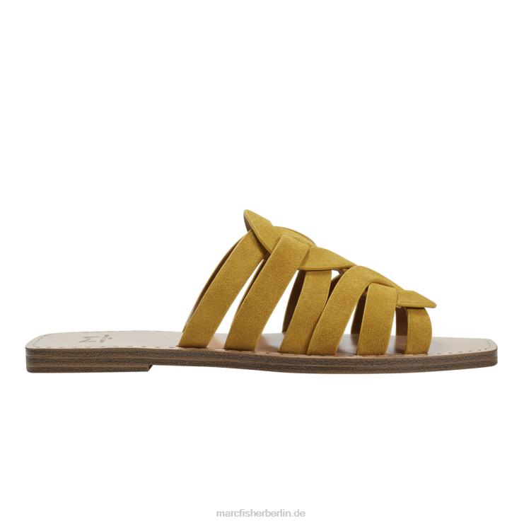 de Marc Fisher Frauen Flache Kimiko-Sandale Gelb 868L8311