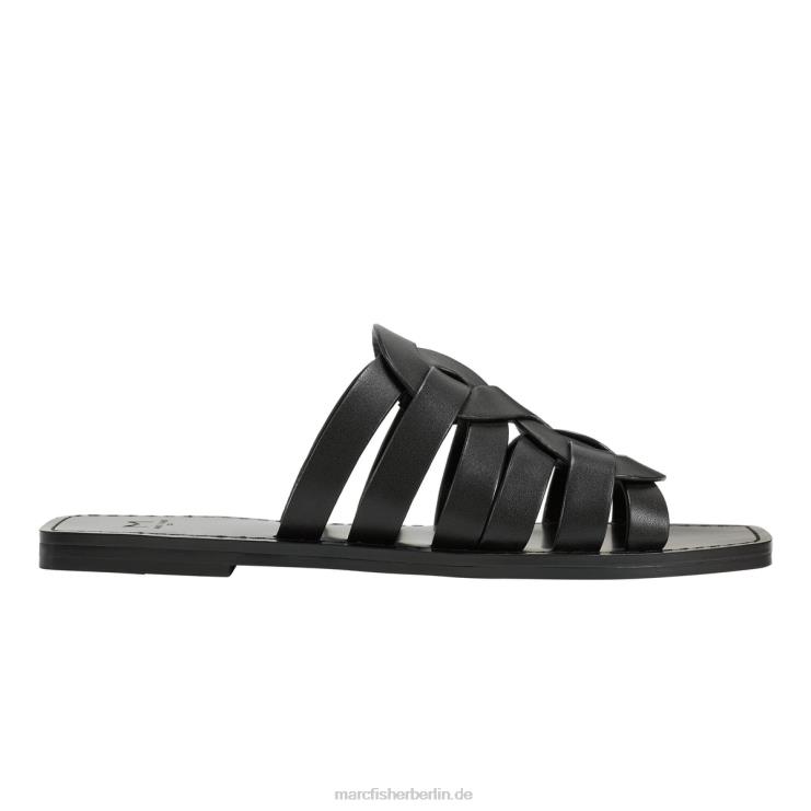 de Marc Fisher Frauen Flache Kimiko-Sandale Schwarz 868L8288
