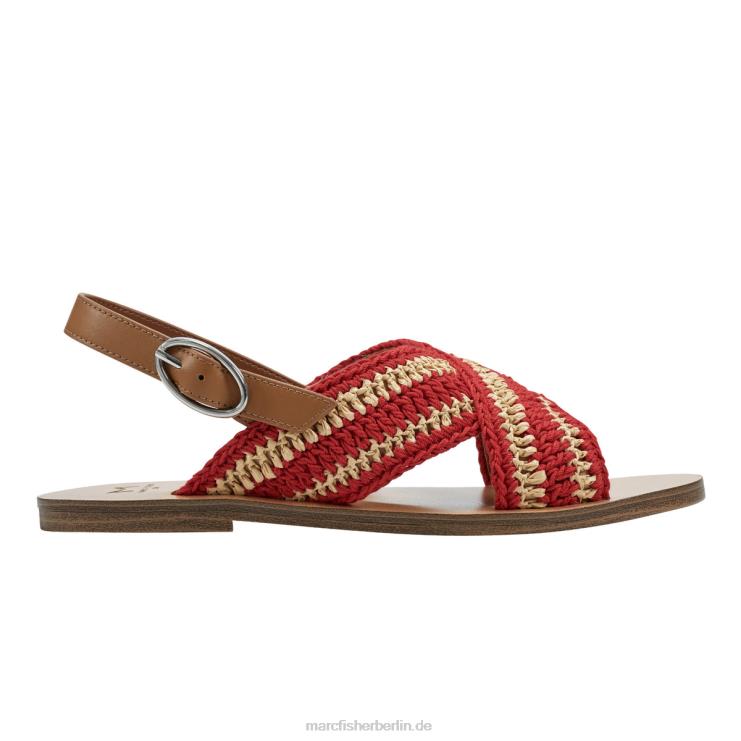 de Marc Fisher Frauen Flache Slingback-Sandale von Lonnie Rot 868L8304