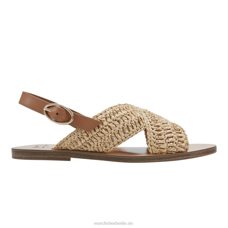 de Marc Fisher Frauen Flache Slingback-Sandale von Lonnie natürlich 868L8274